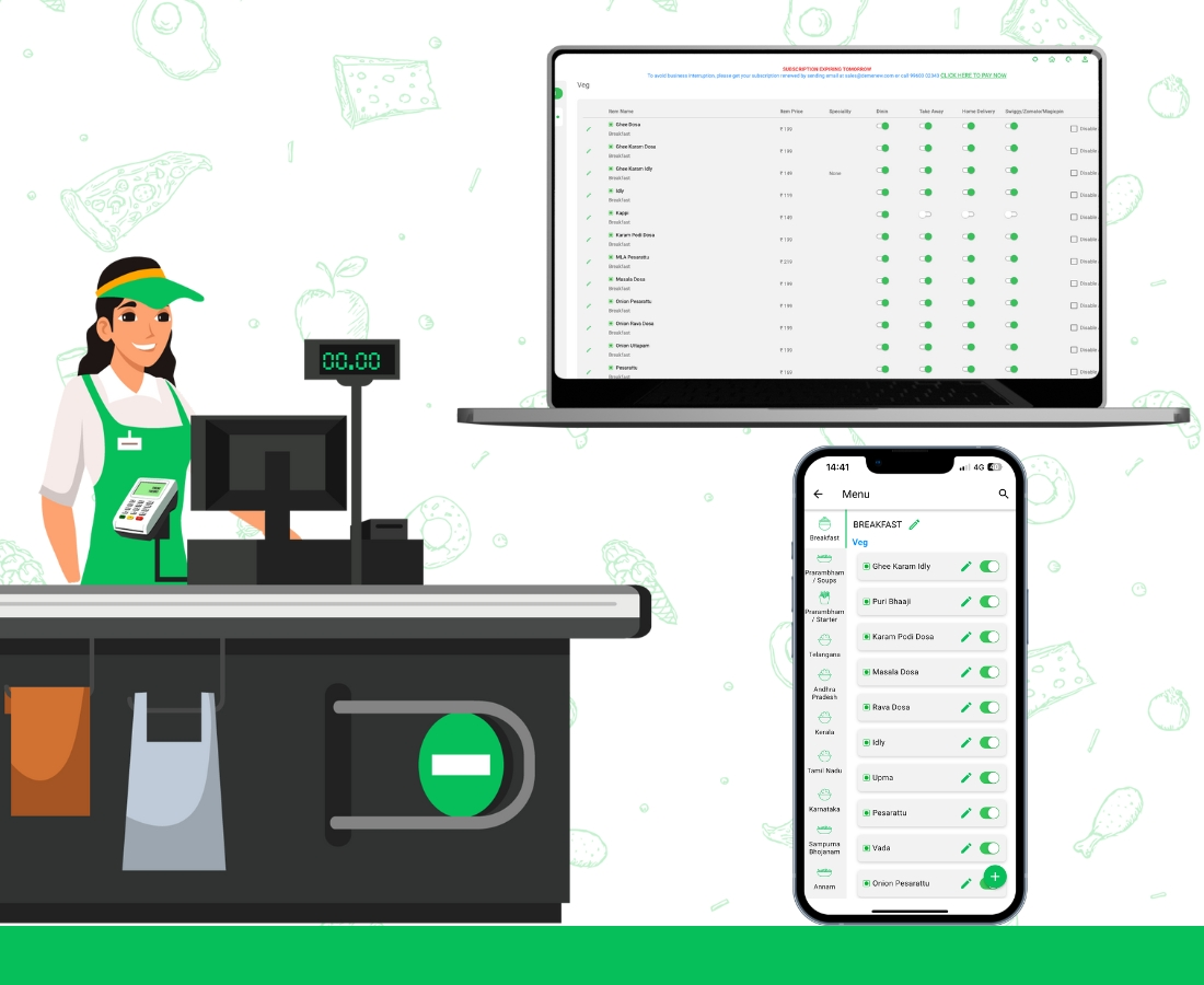 Menew Connect Menu Management